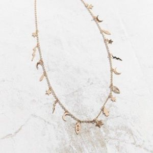 NWOT Urban outfitters In the stars icon dainty gold charm choker necklace